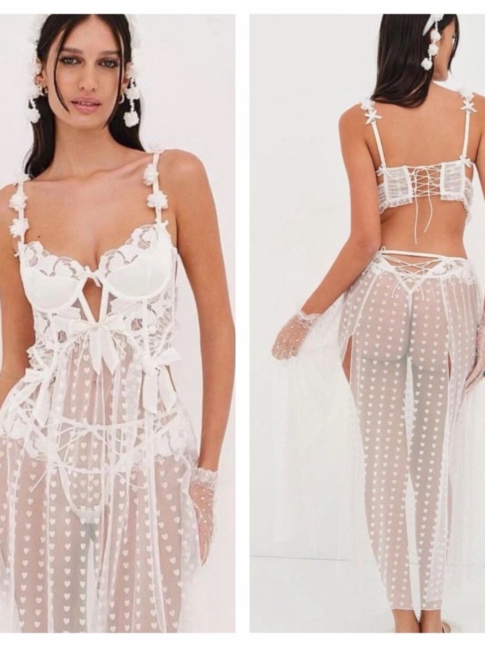 For love and lemons Amore Maxi Slip Dress sz-M NWOT